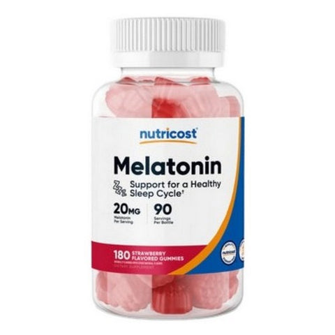 Nutricost, Melatonin Gummies, 20 Mg, 180 Count