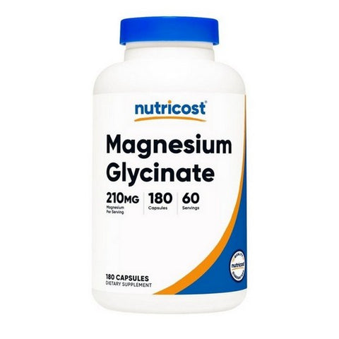 Nutricost, Magnesium Glycinate Capsules, 2100 Mg, 180 Count