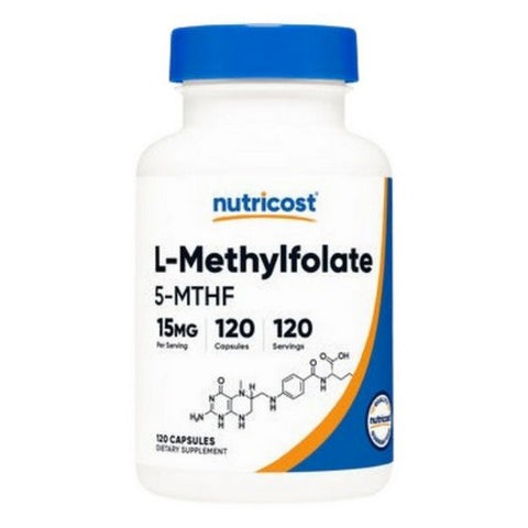 Nutricost, L-Methylfolate Capsules, 15 Mg, 120 Count