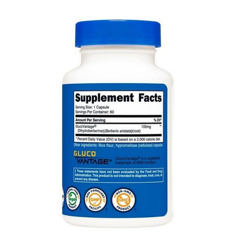 Nutricost, Dihydroberberine Capsules, 100 Mg, 60 Count