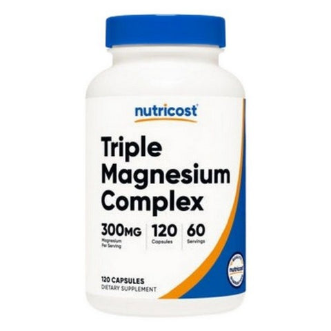 Nutricost, Triple Magnesium Complex Capsules, 300 Mg, 120 Count