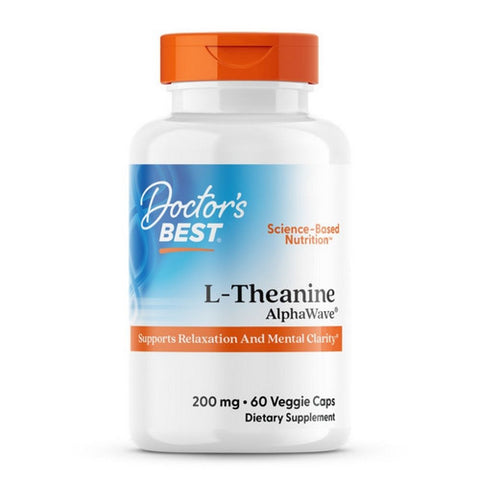 Doctors Best, L-Theanine with AlphaWave, 200 Mg, 60 VegCaps
