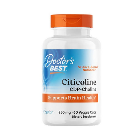 Doctors Best, Citicoline CDP-Choline with Cognizin, 250mg, 60 VegCaps