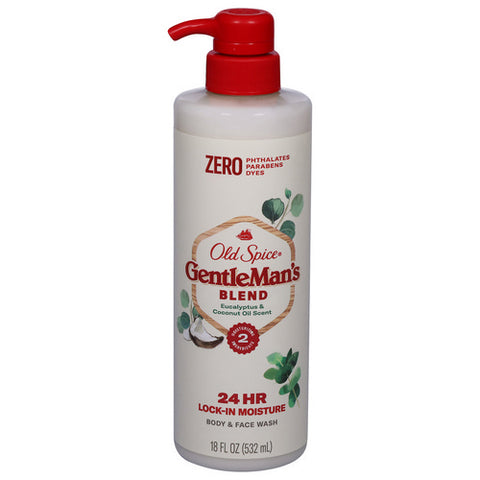 Old Spice, Gentlemans Body Wash Eucalyptus And Coconut, 18 Oz (Case Of 4)