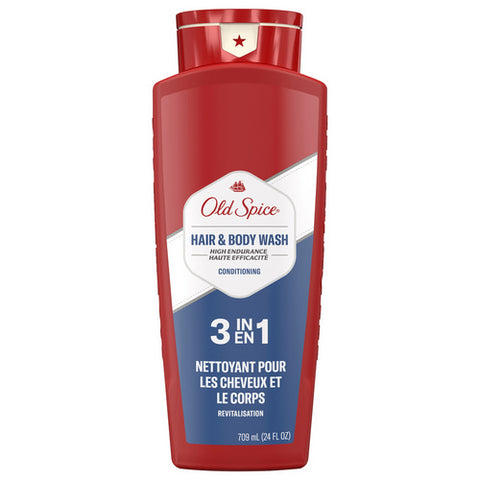 Old Spice, Old Spice High Endurance 3 In 1 Hair Body Wash, 24 Oz (Case Of 4)