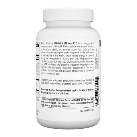 Source Naturals, Magnesium Malate, 100 Caps