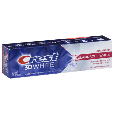 Crest, Crest 3D White Advanced Glamorous White Toothpaste, 3.3 Oz (Case Of 12)