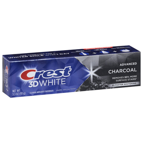 Crest, Crest 3D White Advanced Charcoal Toothpaste, 3.3 Oz (Case Of 12)