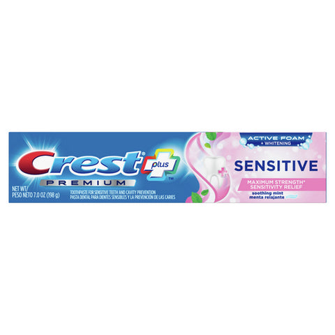 Crest, Crest Premium Plus Sensitive Toothpaste Soothing Mint, 7 Oz (Case Of 12)