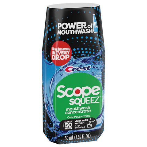 Crest, Scope Squeez Mouthwash Concentrate Cool Peppermint, 1.69 Oz (Case Of 6)