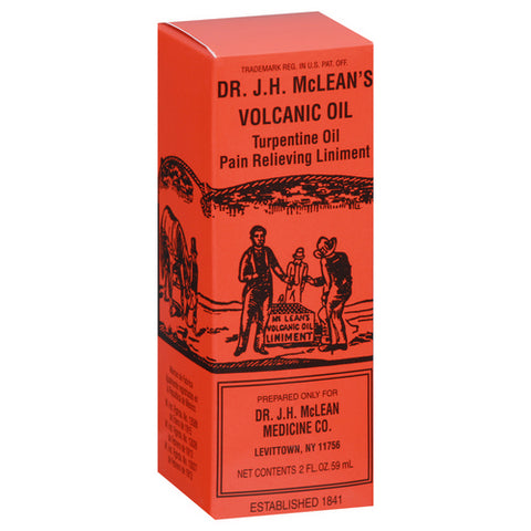 Dr J. H. Mcleans, Volcanic Oil Pain Relieving Liniment, 2 Oz