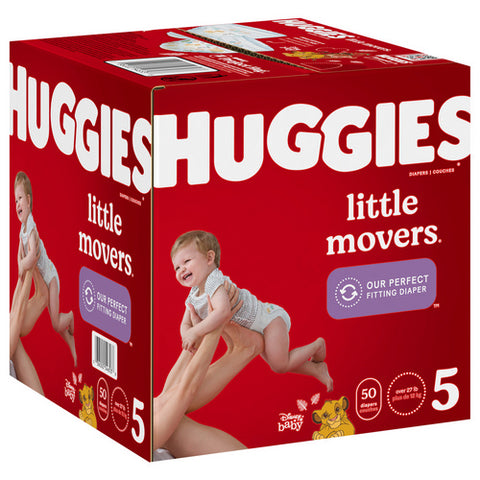 Huggies, Size 5 Diapers Little Movers Baby Diapers Size, 50 Count