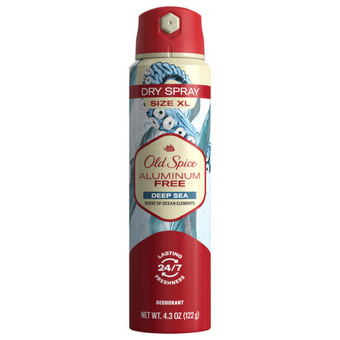 Old Spice, Deep Sea Dry Spray Deodorant, 4.3 Oz (Case Of 3)