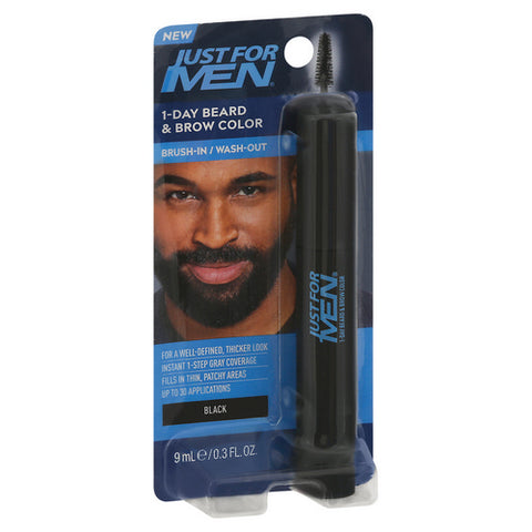 Just For Men, Black 1 Day Beard And Brow Color, 1 Count (Case Of 3)