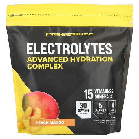 Primaforce, Electrolytes Peach Mango, 30 Packets