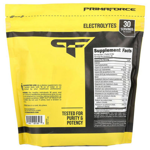 Primaforce, Electrolytes Peach Mango, 30 Packets