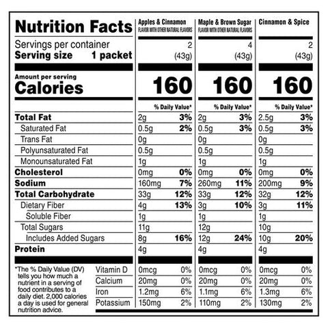 Quaker, Quaker Instant Oats Variety, 12.1 Oz (Case Of 12)