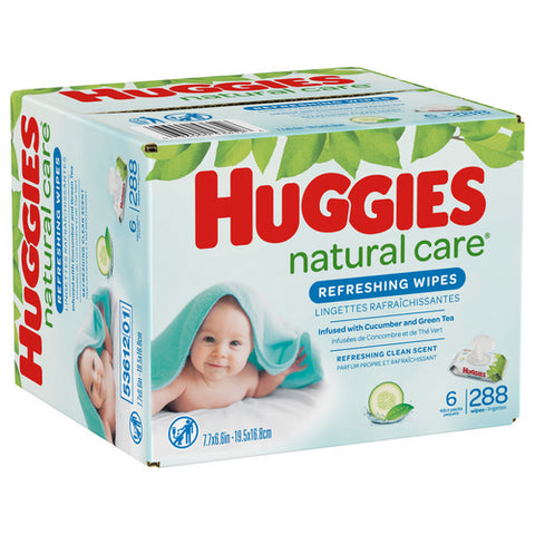 Huggies, Natural Care Refreshing Wipes Refreshing Clean Scent, 288 Count (Case Of 1)