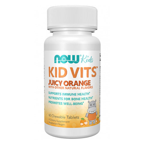 Now Foods, Kid Vits Juicy Orange Chewable Tablets, 60 Lozenges