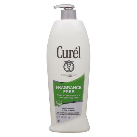 Curel, Body Lotion Fragrance Free, 20 Oz (Case Of 4)