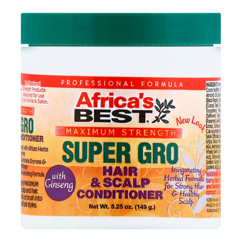 Africa's Best, Super Gro Maximum Strength Hair And Scalp Conditioner, 5.25 Oz