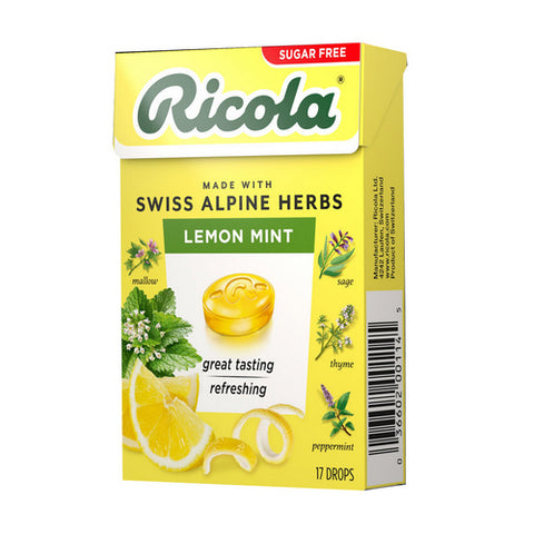 Lemon Mint Cough Drops Sugar Free 18 Count (Case Of 10) by Ricola
