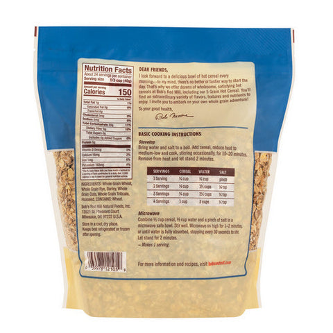 5 Grain Hot Cereal 34 Oz (Case Of 4) by Bobs Red Mill