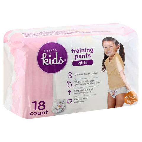 Training Pants Girls 18 Count (Case Of 4) by Baby Basics
