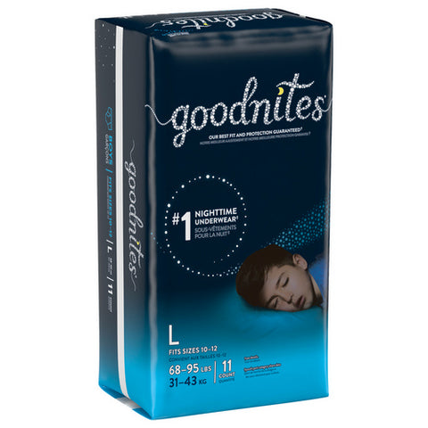 Goodnites Underwear Boys Large Size 10-12 11 Count (Case Of 4) by GoodNites