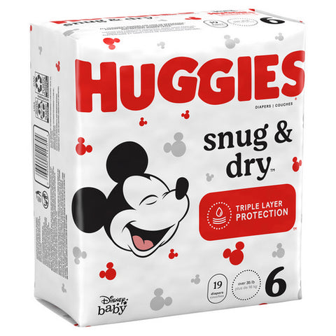 Snug And Dry Baby Diapers Size 6 19 Count (Case Of 4) by Huggies