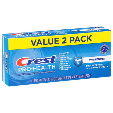 Pro Health Whitening Anticavity Toothpaste Value Pack 8.6 Oz (Case Of 6) by Crest