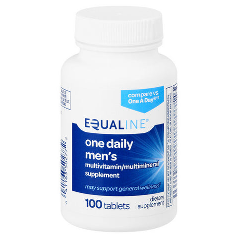 Multivitamin One Daily Men's Tablets 100 Count (Case Of 3) by Equaline