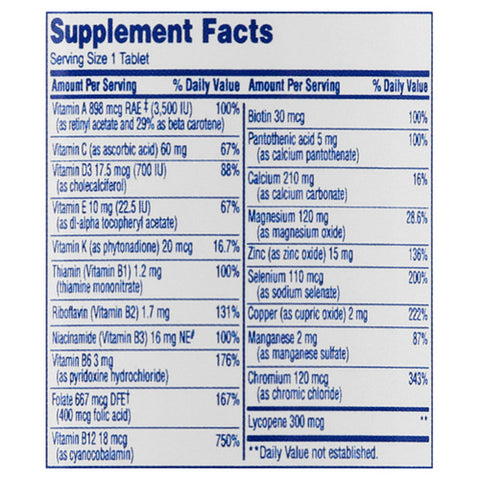 Multivitamin One Daily Men's Tablets 100 Count (Case Of 3) by Equaline