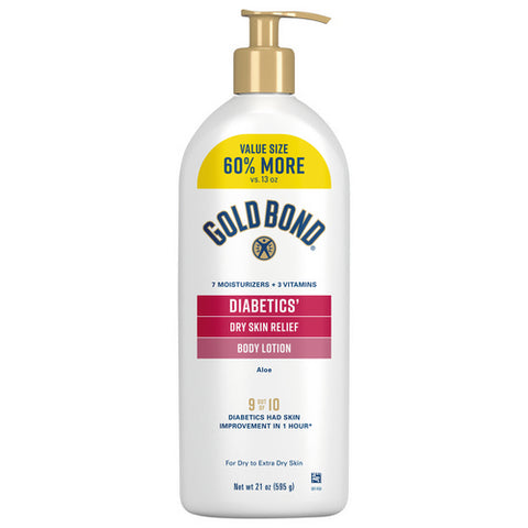 Diabetics' Dry Skin Relief Body Lotion 21 Oz (Case Of 3) by Gold Bond