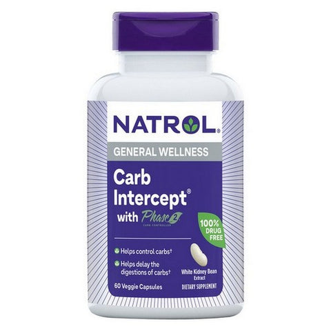 Natrol, Carb Intercept With Phase 2 Carb, 60 Veg Caps