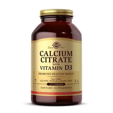 Solgar, Calcium Citrate with Vitamin D3 Tablets, 240 Tabs