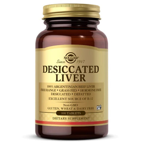 Solgar, Desiccated Liver Tablets, 713 MG, 100 Tabs