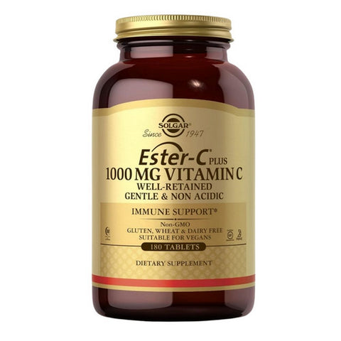 Solgar, Ester-C Plus Vitamin C (Ester-C Ascorbate Complex), 1000 mg, 180 Tabs