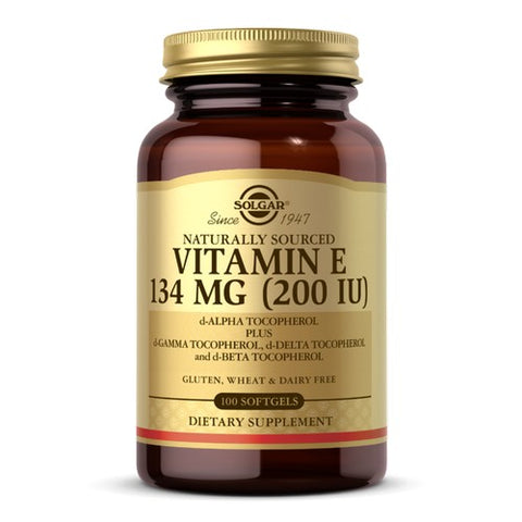 Solgar, Vitamin E Mixed (d-Alpha Tocopherol and Mixed Tocopherols), 200 IU, 100 S Gels