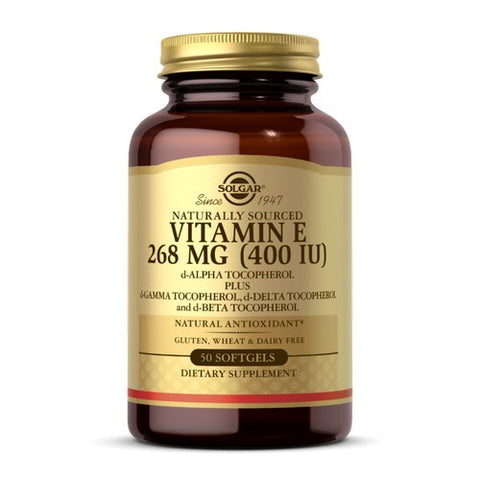 Solgar, Vitamin E Mixed (d-Alpha Tocopherol and Mixed Tocopherols), 400 IU, 50 S Gels