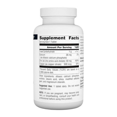 Source Naturals, Zinc Amino Acid Chelate, 250 Tabs