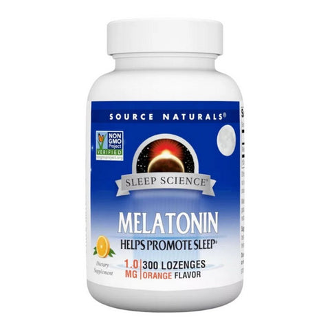 Source Naturals, Melatonin, 1 mg, Sublingual Orange 300 Tabs