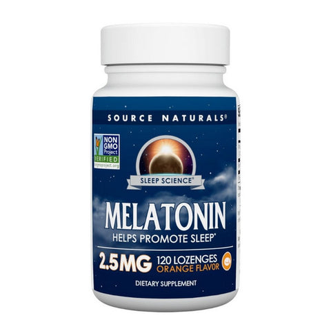 Source Naturals, Melatonin, 2.5 mg, Sublingual Orange 120 Tabs