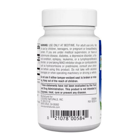 Source Naturals, Melatonin, 5 mg, Sublingual Peppermint 200 Tabs