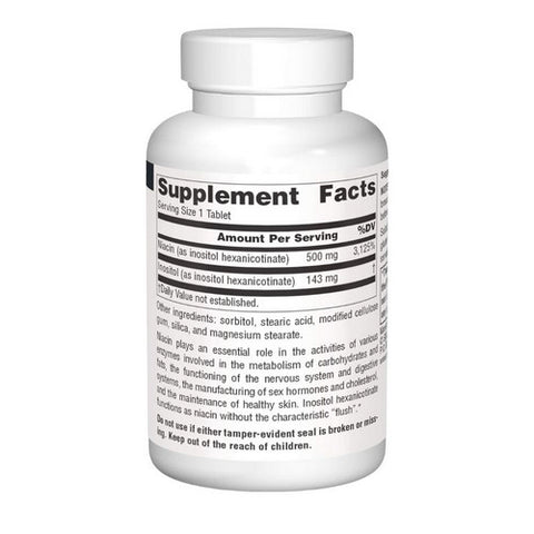 Source Naturals, No-Flush Niacin, 500 mg, 30 Tabs