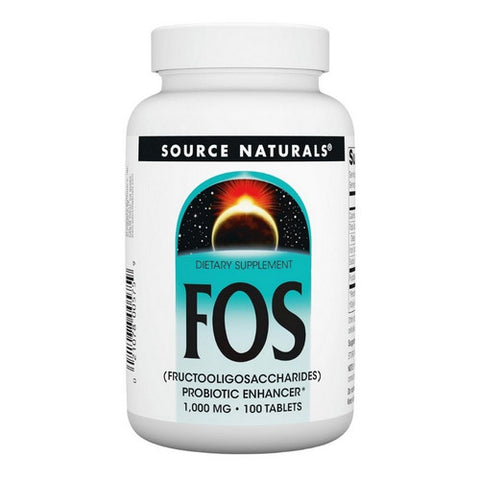 Source Naturals, FOS (Fructooligosaccharides), 1000 MG, 100 Tabs