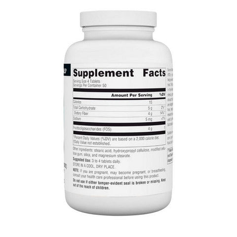 Source Naturals, FOS (Fructooligosaccharides), 1000 MG, 200 Tabs