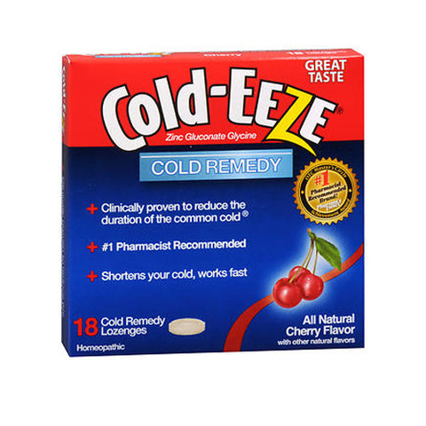 Cold-Eeze, Homeopathic, Non-Sedating Lozenges, Cherry, 18 Pc