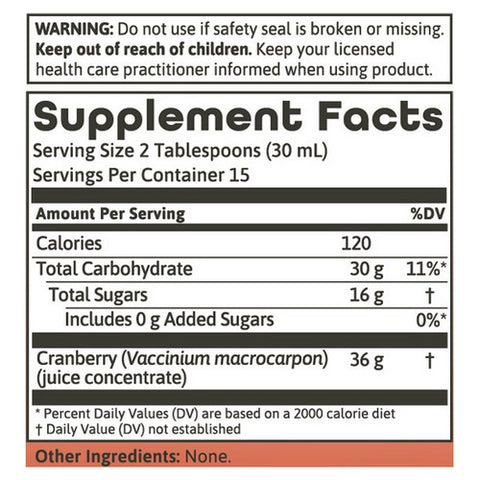 Dynamic Health Laboratories, Cranberry Concentrate, 16OZ