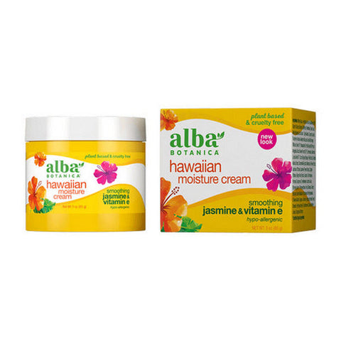 Alba Botanica, Hawaiian Jasmine & Vitamin E Moisture Cream, 3 oz